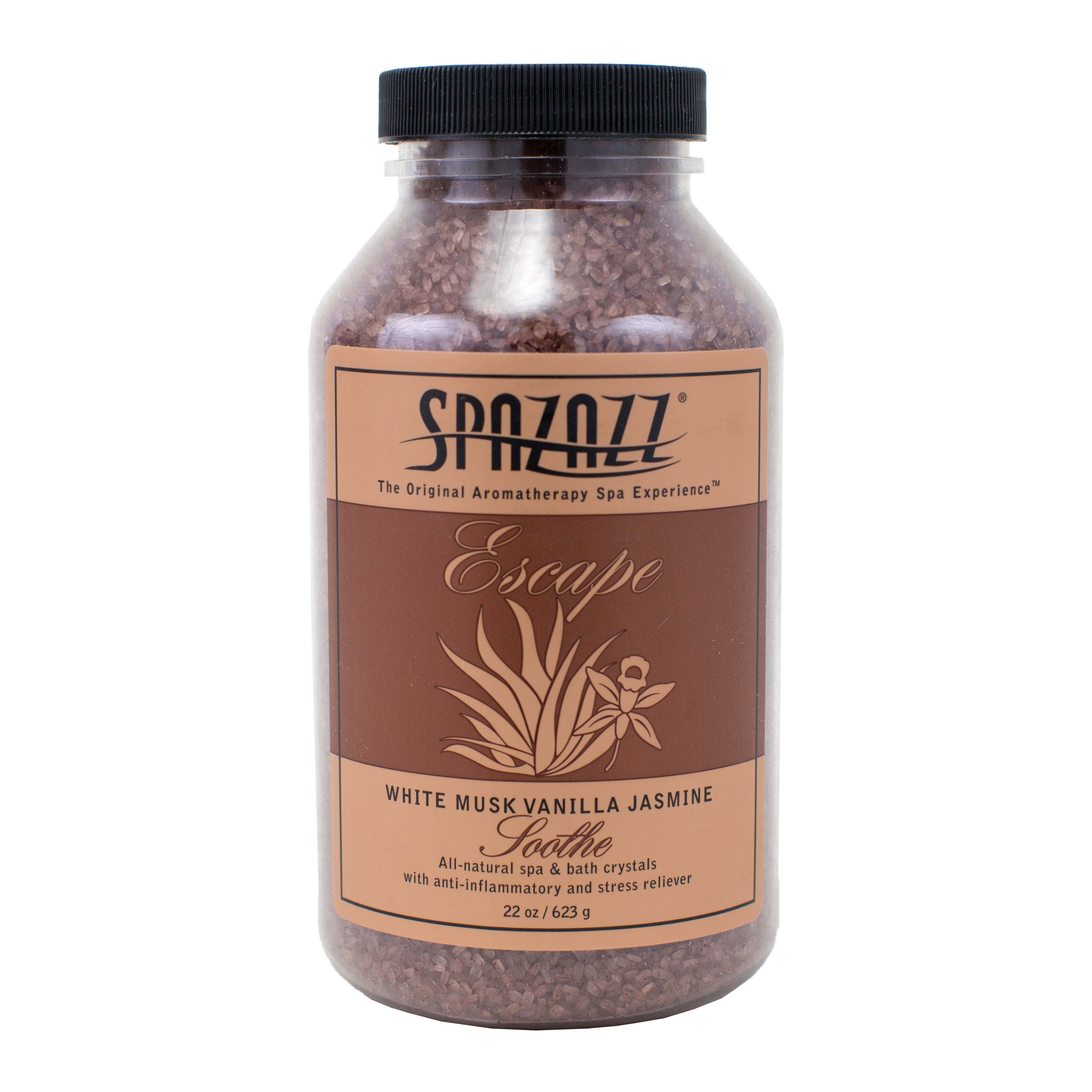 Spazazz White Musk Vanilla Jasmine Aromatherapy Crystals for Spa and Bath