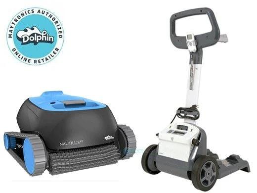Maytronics Dolphin Nautilus CC Inground Robotic Pool Cleaner with Caddy | 99996113-CADDY by Maytronics