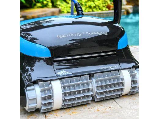 Maytronics Dolphin Nautilus CC Supreme WiFi Connected Robotic Pool Cleaner with Caddy | 99991083-CADDY by Maytronics