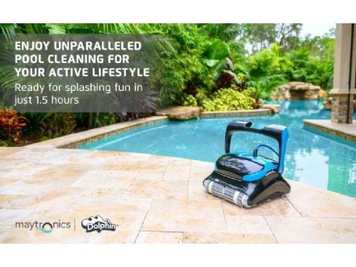 Maytronics Dolphin Nautilus CC Supreme WiFi Connected Robotic Pool Cleaner with Caddy | 99991083-CADDY by Maytronics