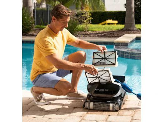 Maytronics Dolphin Explorer E25 Inground Robotic Pool Cleaner with Caddy | 99996406-XPI-KIT by Maytronics
