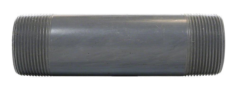 Lasco Schedule 80 2"x 12" Threaded Both Ends PVC Nipple, 220120 by LASCO
