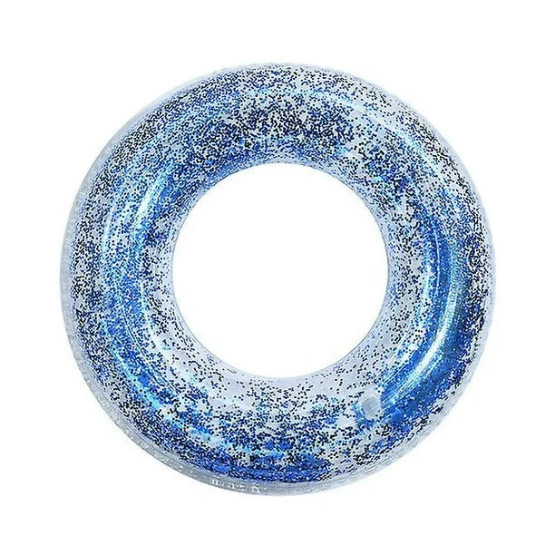 Pool Floats Toys Swim Tubes Rings Inner Glitter Sequin Pool Tube Water Swimming Party Ring Float Tube for Adults Outdoor Summer Beach Swimming(Clear) by Wettarn