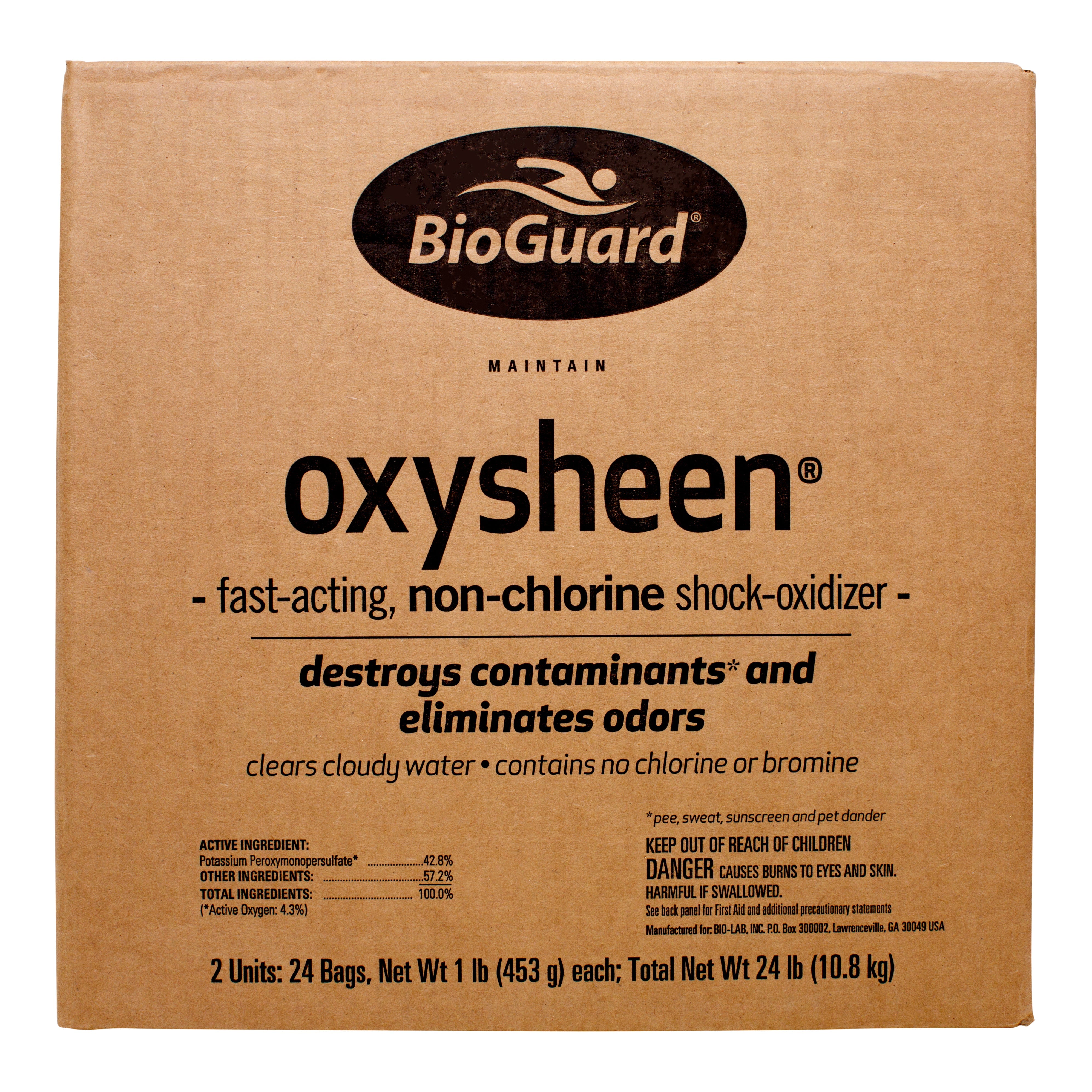 BioGuard Oxysheen Non-Chlorine Pool Shock Treatment for Cleaner and Brighter Water