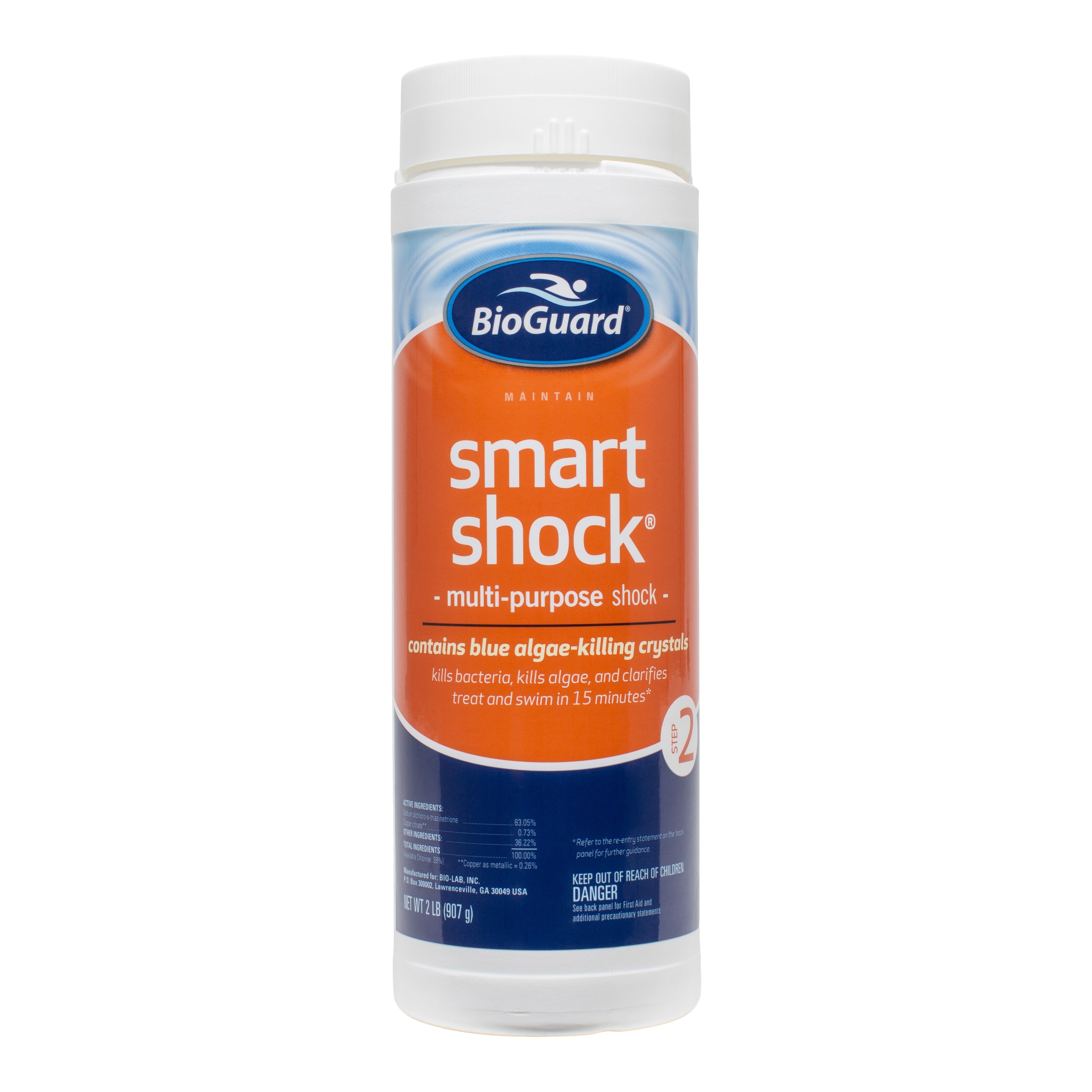 BioGuard Smart Shock Multi-Functional Pool Water Treatment with Algae-Fighting Crystals