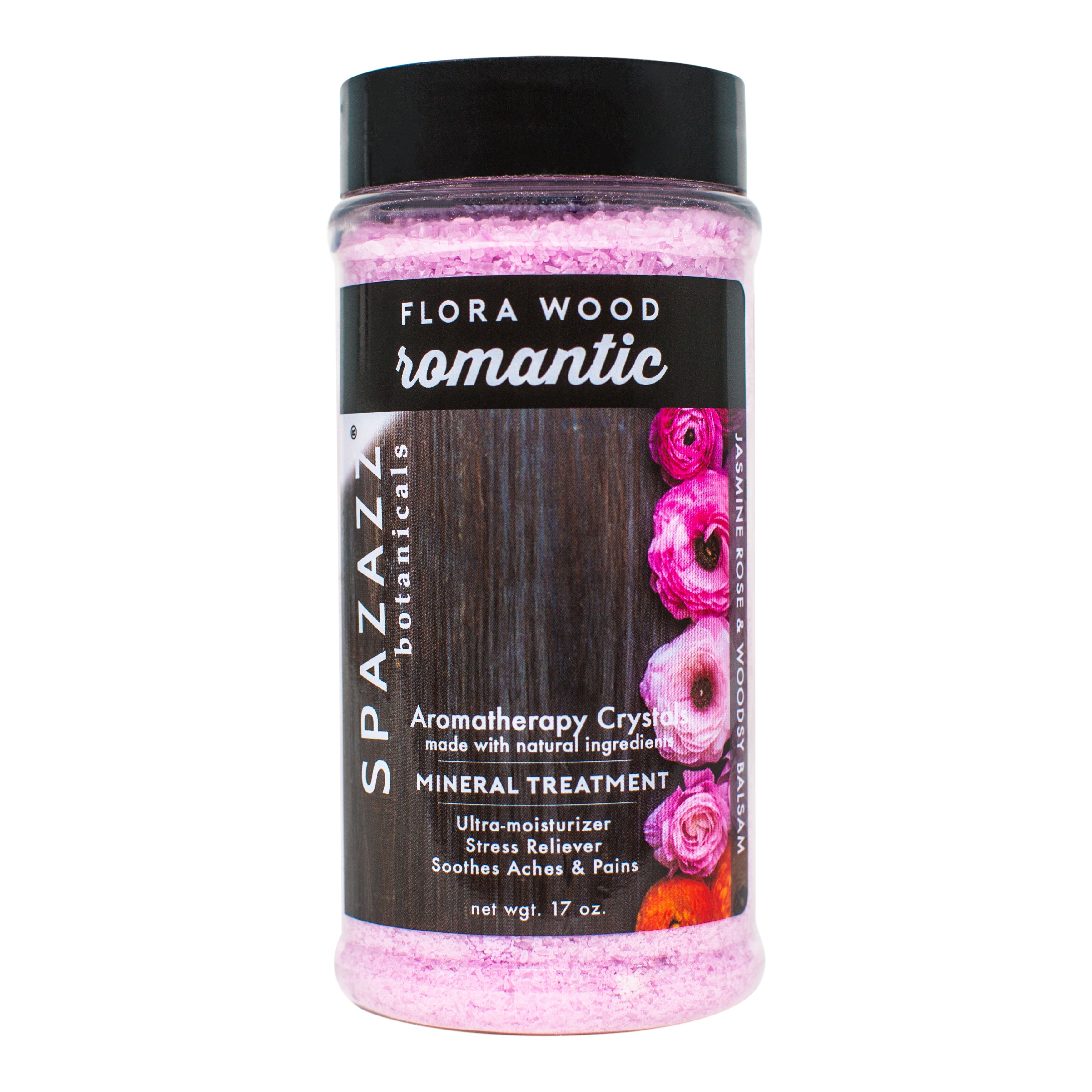 Spazazz Flora Wood Romantic Crystals for Spa Aromatherapy and Relaxation