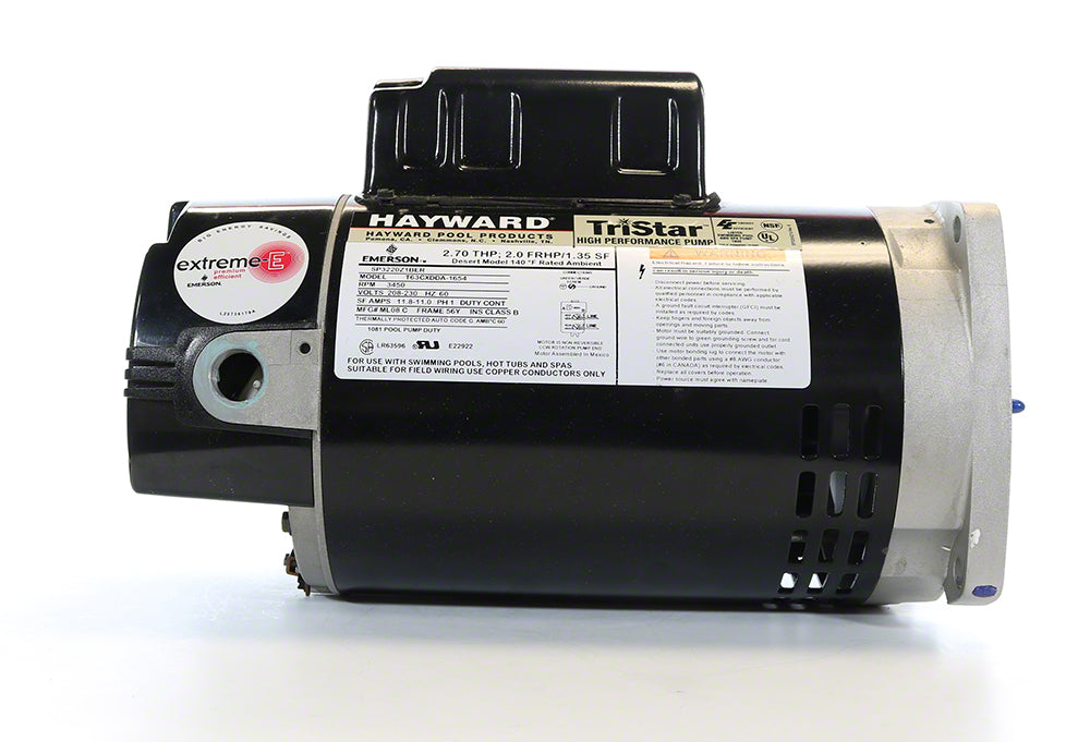2 HP Pool And Spa Motor 56Y TriStar 1 Speed 208 230V