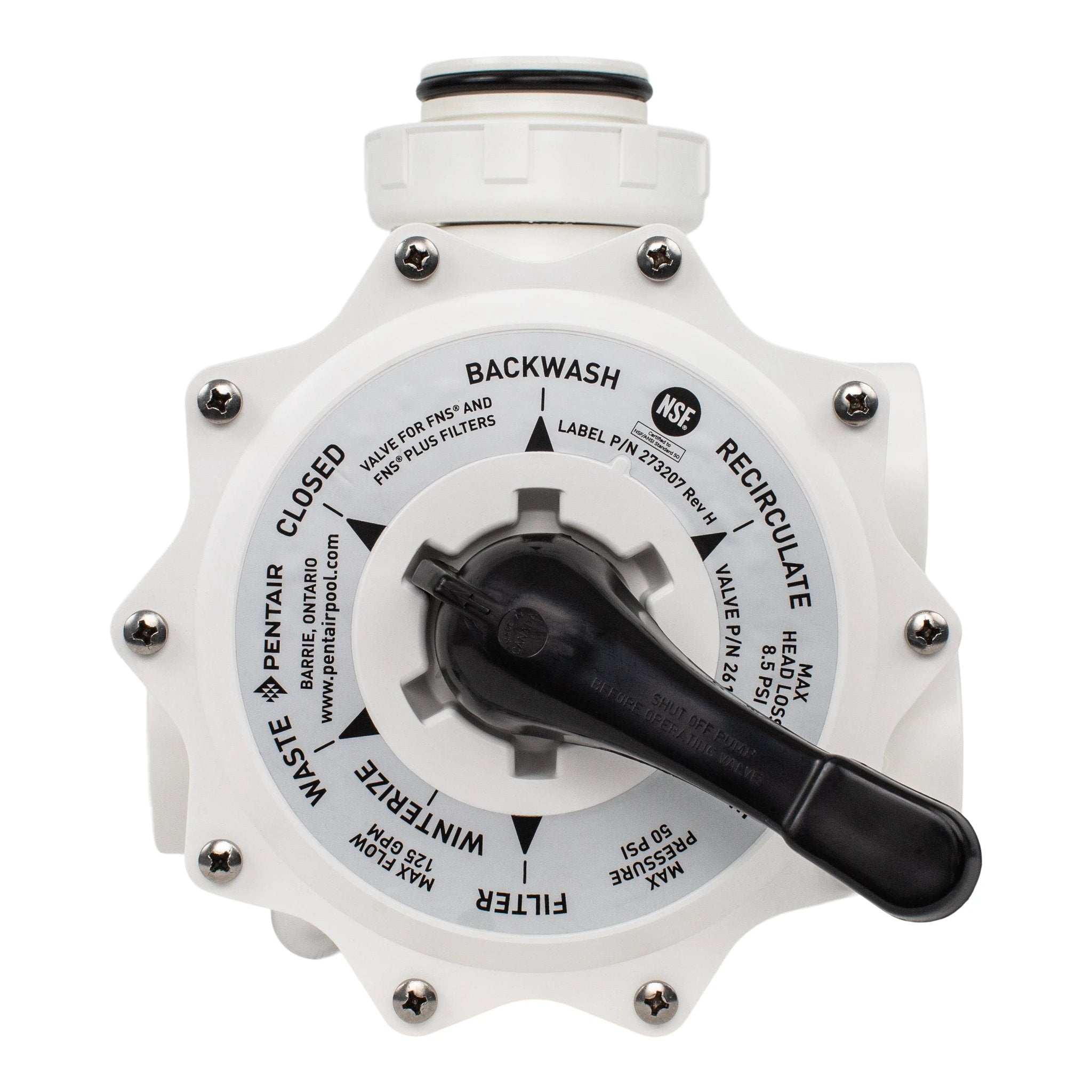 Pentair 261152 Multi Port Valve Kit for FNS and FNS Plus Pool Filters 2 in MPT by Pentair