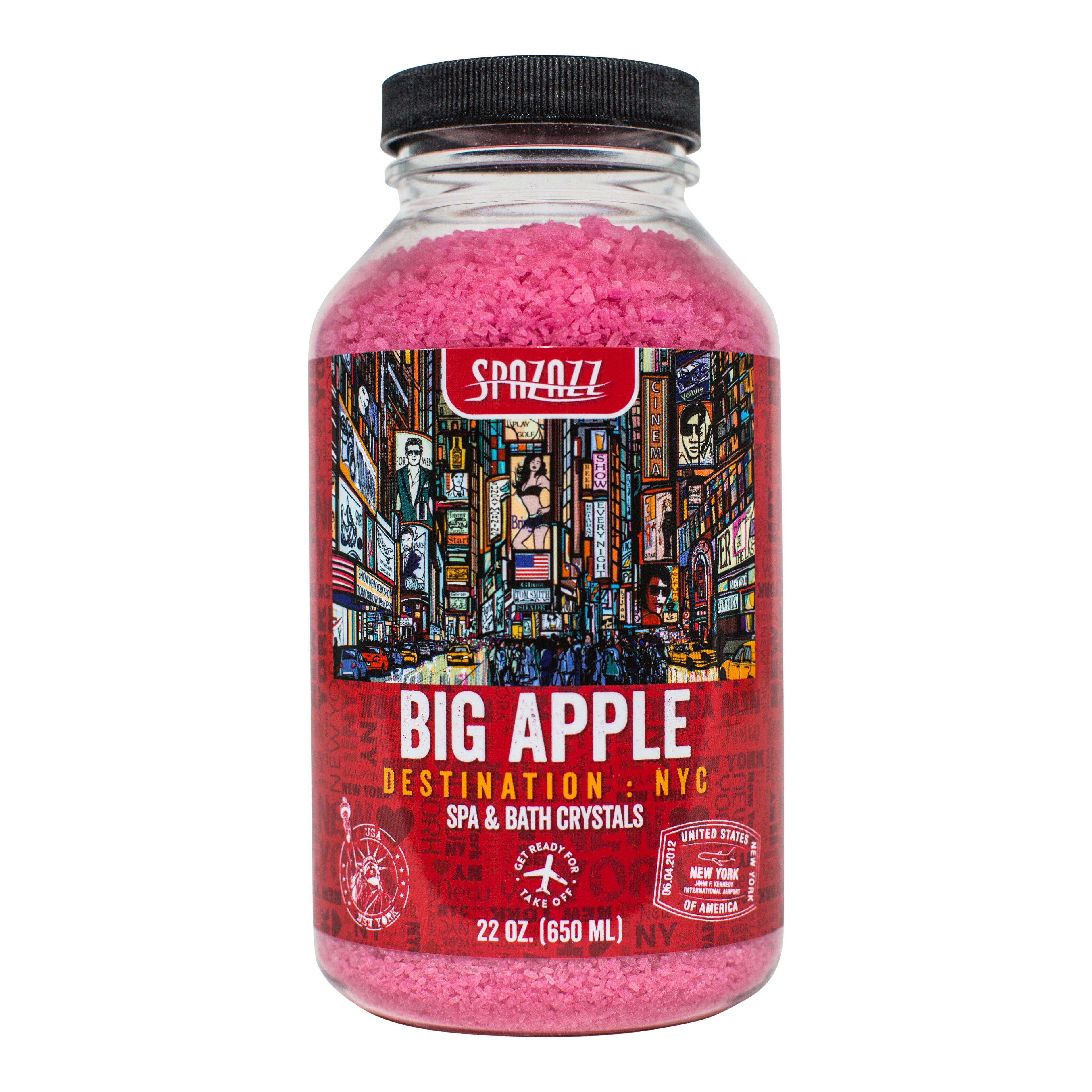 Spazazz Destination NYC Big Apple Crystals for Skin Hydration and Aromatherapy