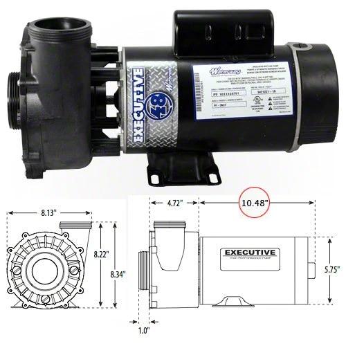 Waterway Executive 1.5 HP 2 Speed 48 Frame 115 Volt Pump 3420610-1A by Waterway