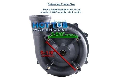 Waterway Executive 2 HP 2 Speed 48 Frame 230 Volt Pump 3420820-1A by Waterway