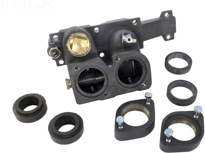 ASME Cast Iron Inlet Outlet Header For Raypak 185-405