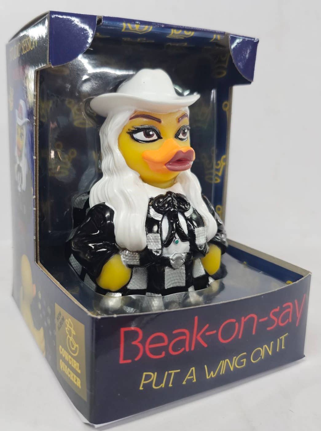 Beak on Say Put a Wing on It Celebrity Rubber Duck Collectible