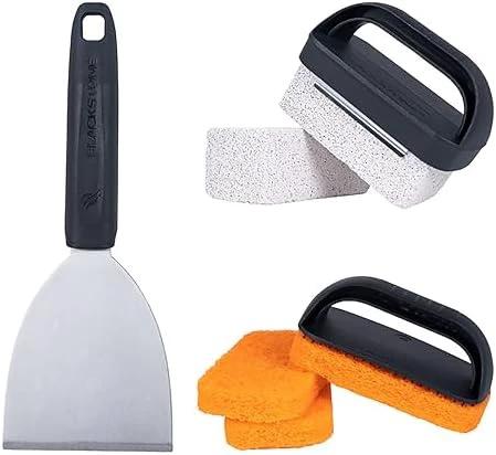 BLACKSTONE 5060 Professional 8-Piece Griddle Cleaning Kit, Stainless Steel, Black by BLACKSTONE