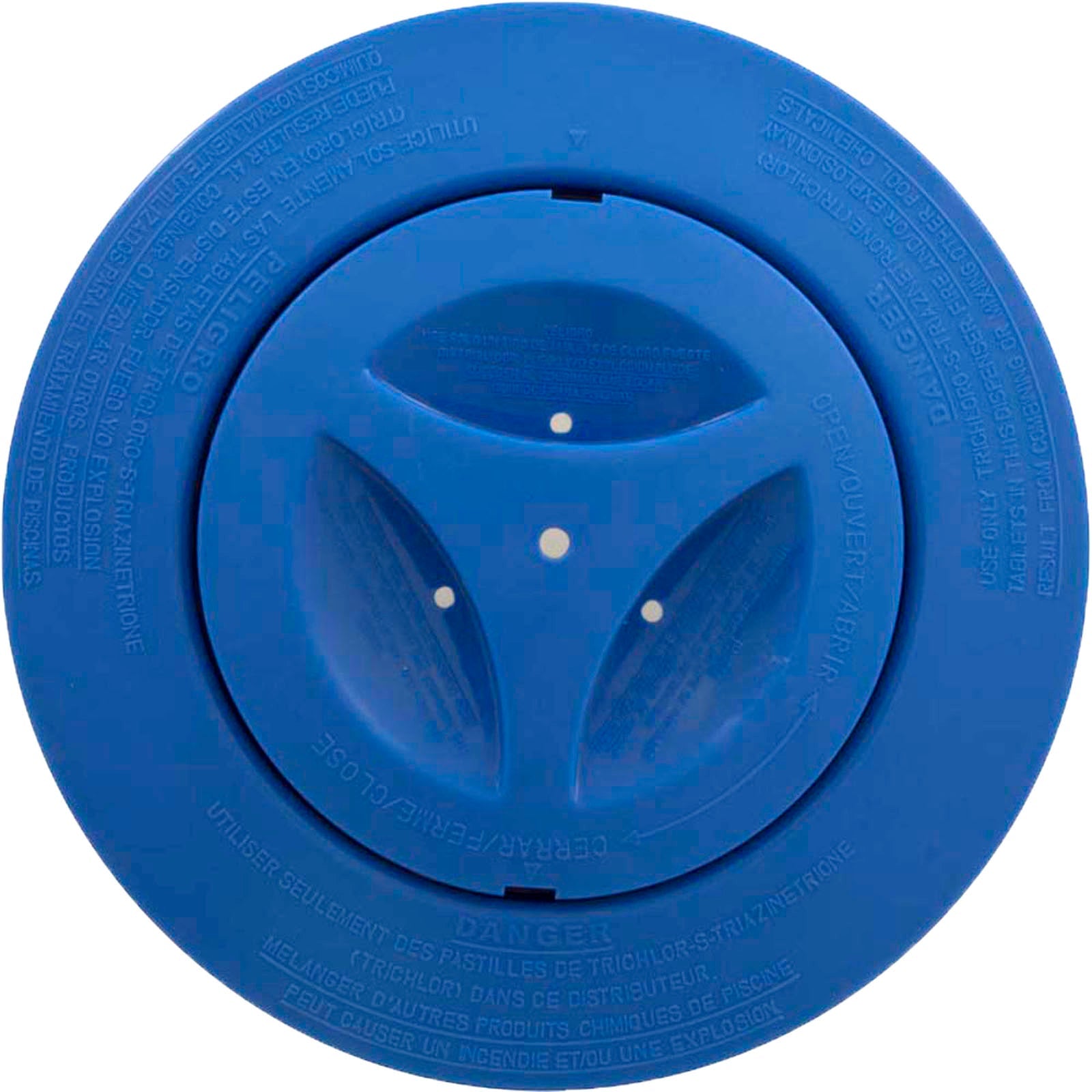 Floating Tablet Dispenser Holds Three Pool Tabs for Chlorine