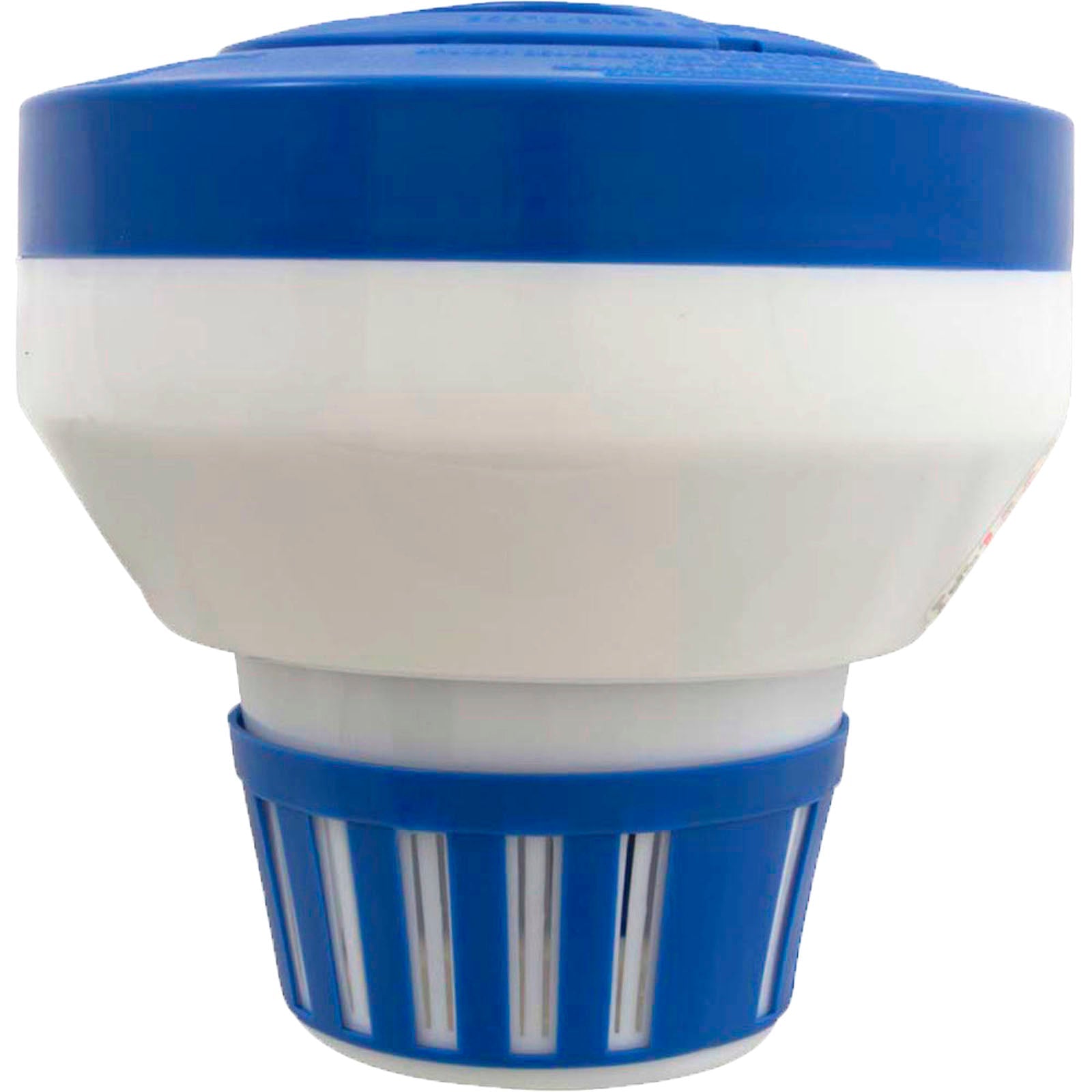 Floating Tablet Dispenser Holds Three Pool Tabs for Chlorine