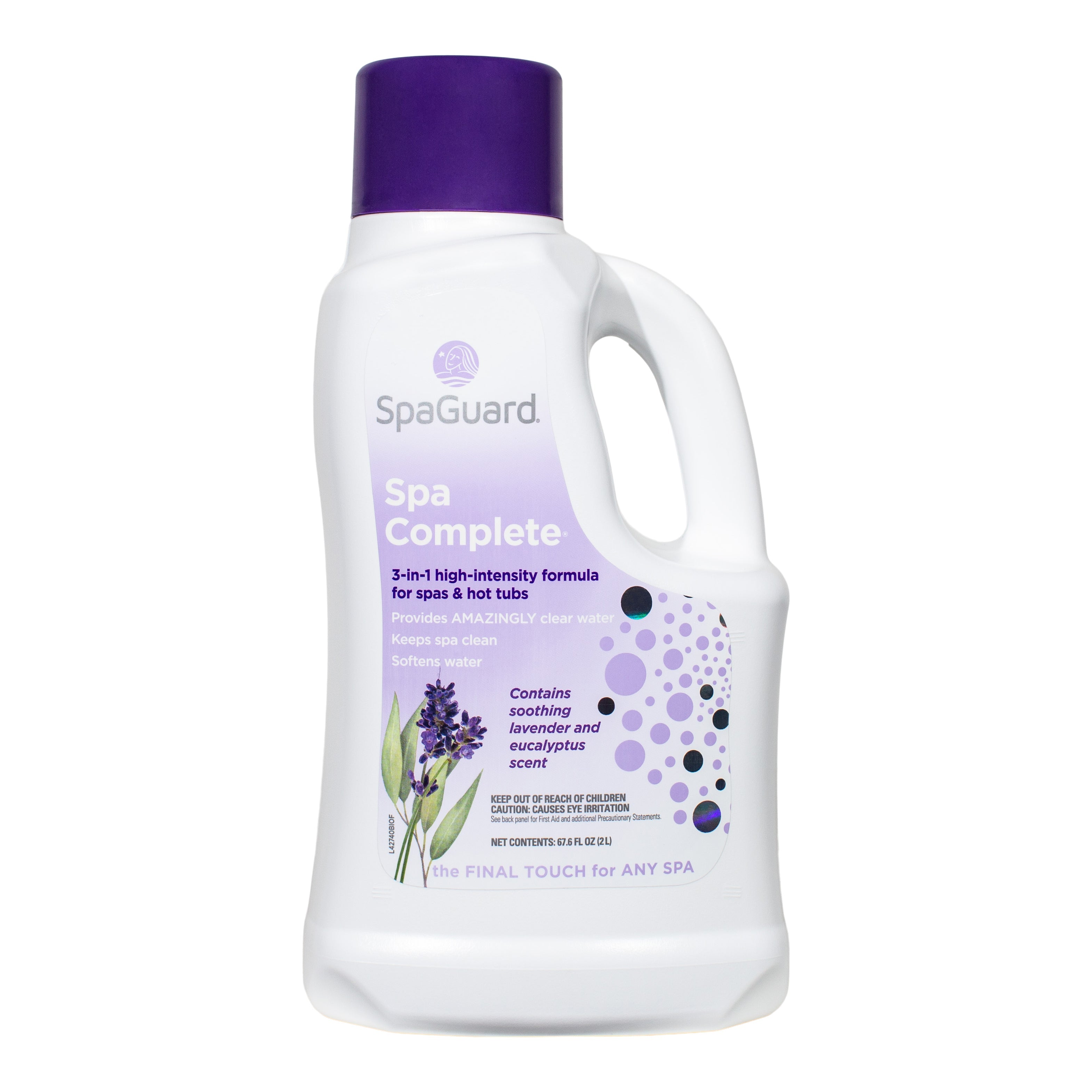 SpaGuard Spa Complete Water Care Treatment with Lavender and Eucalyptus Extracts for Cleaner Hot Tubs