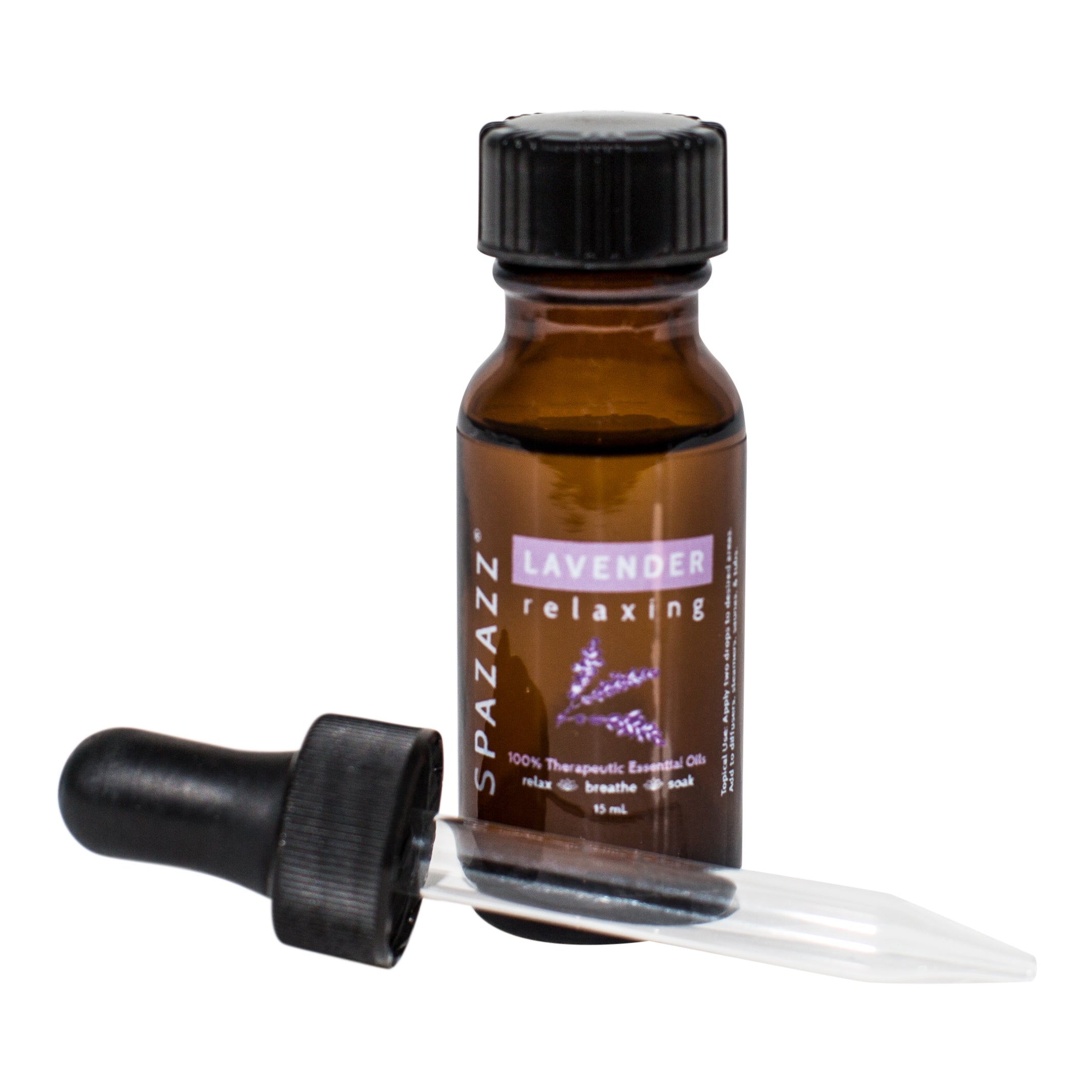 Spazazz Lavender Relaxing Therapeutic Essential Oils for Aromatherapy and Skin Care