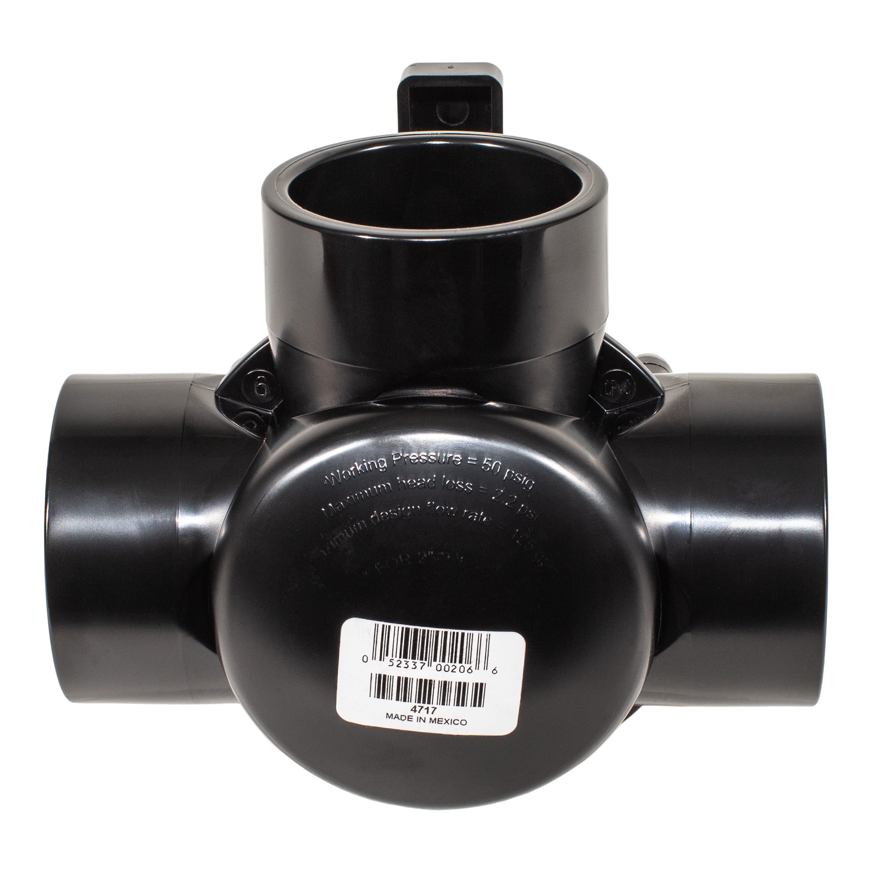 Jandy 4717 Never Lube Valve 3 Port 2 Inch to 2.5 Inch Durable Pool Plumbing Solution