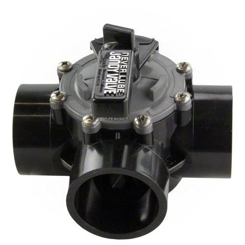 Jandy 2" - 2.5" Never Lube 3-Port Valve 4944 - Internal and External Stops by Zodiac