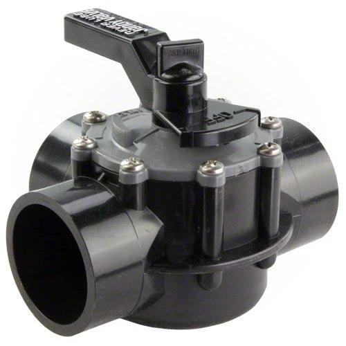 Jandy 2" - 2.5" Never Lube 3-Port Valve 4944 - Internal and External Stops by Zodiac