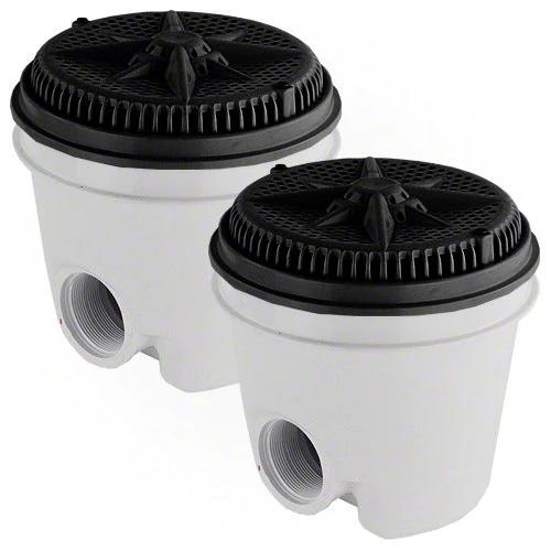 Pentair StarGuard Main Drain Complete 500111 - Black - Two Pack by Pentair