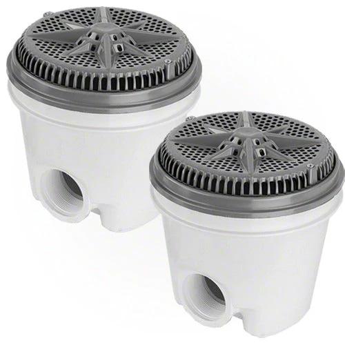 Pentair StarGuard Main Drain Complete 500117 - Dark Gray - Two Pack by Pentair