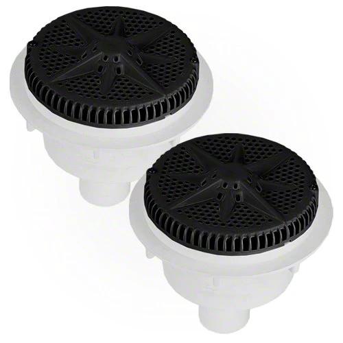 Pentair StarGuard Main Drain Complete 500121 - Black - Two Pack by Pentair