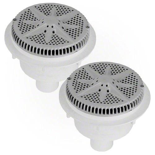 Pentair StarGuard Main Drain Complete 500123 - Gray - Two Pack by Pentair
