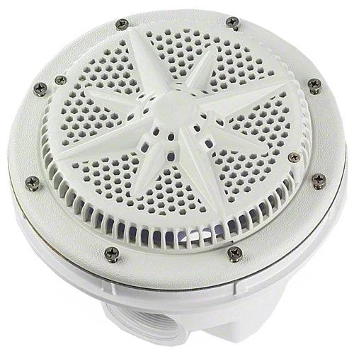 Pentair StarGuard Main Drain Complete 500130 - White - Two Pack - Vinyl Liner Pools by Pentair