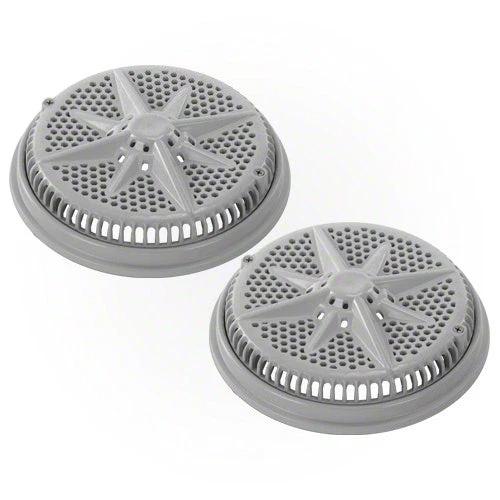Pentair StarGuard Main Drain Cover with Short Ring 500147 - Gray - Two Pack by Pentair
