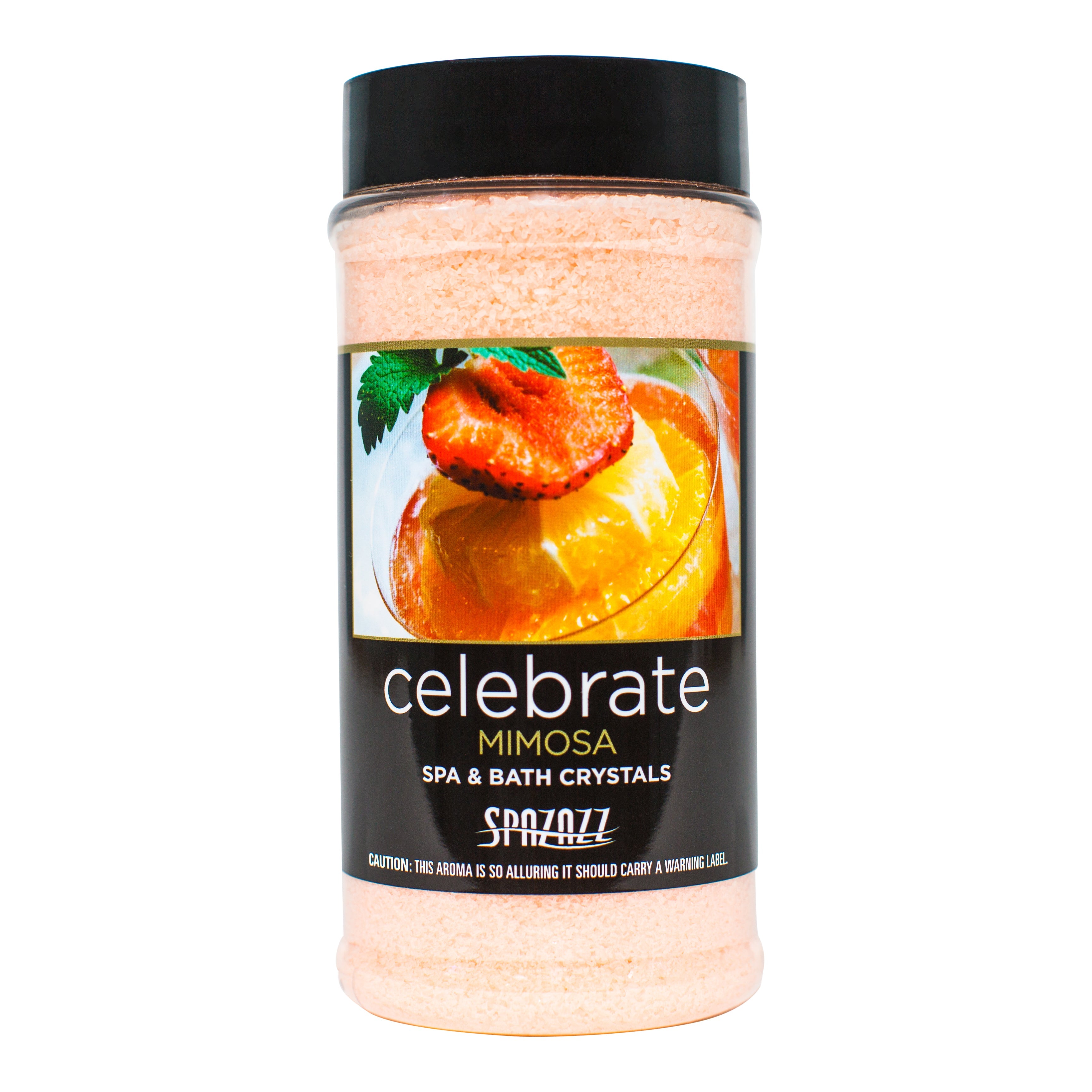 Spazazz Celebrate Mimosa Crystals Natural Stress Relief Bath Soak