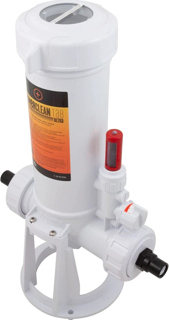 Powerclean Tab Ultra Off-Line Chlorinator with 1.5"-2" Clamp Size, Clear Glass Lid, 25280-300-000 by Custom Molded Products (CMP)