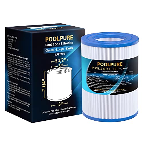 POOLPURE PDM28 Spa Filter Replaces Aquarest Dream Maker 461273 Hot Tub Filter, 1 Pack|B08PZBX5XK