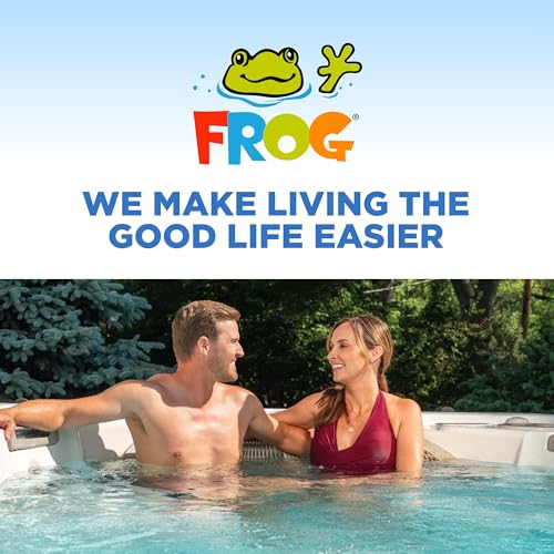 FROG @Ease Floating System for Swim Spas with 1 Pack of FROG Kick-It - Quick & Easy Self-Regulating Swim Spa Sanitizer - Swim Spa Maintenance System with Sanitizing Minerals & SmartChlor Technology|B0DQ63718M