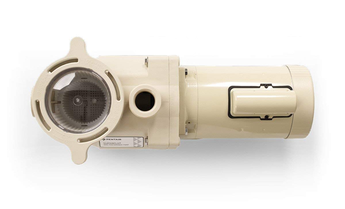 Pentair 340038 Stainless Steel SuperFlo Single-Speed Almod Pool Pump, 1-Horsepower 115/230-Volt Single-Phase