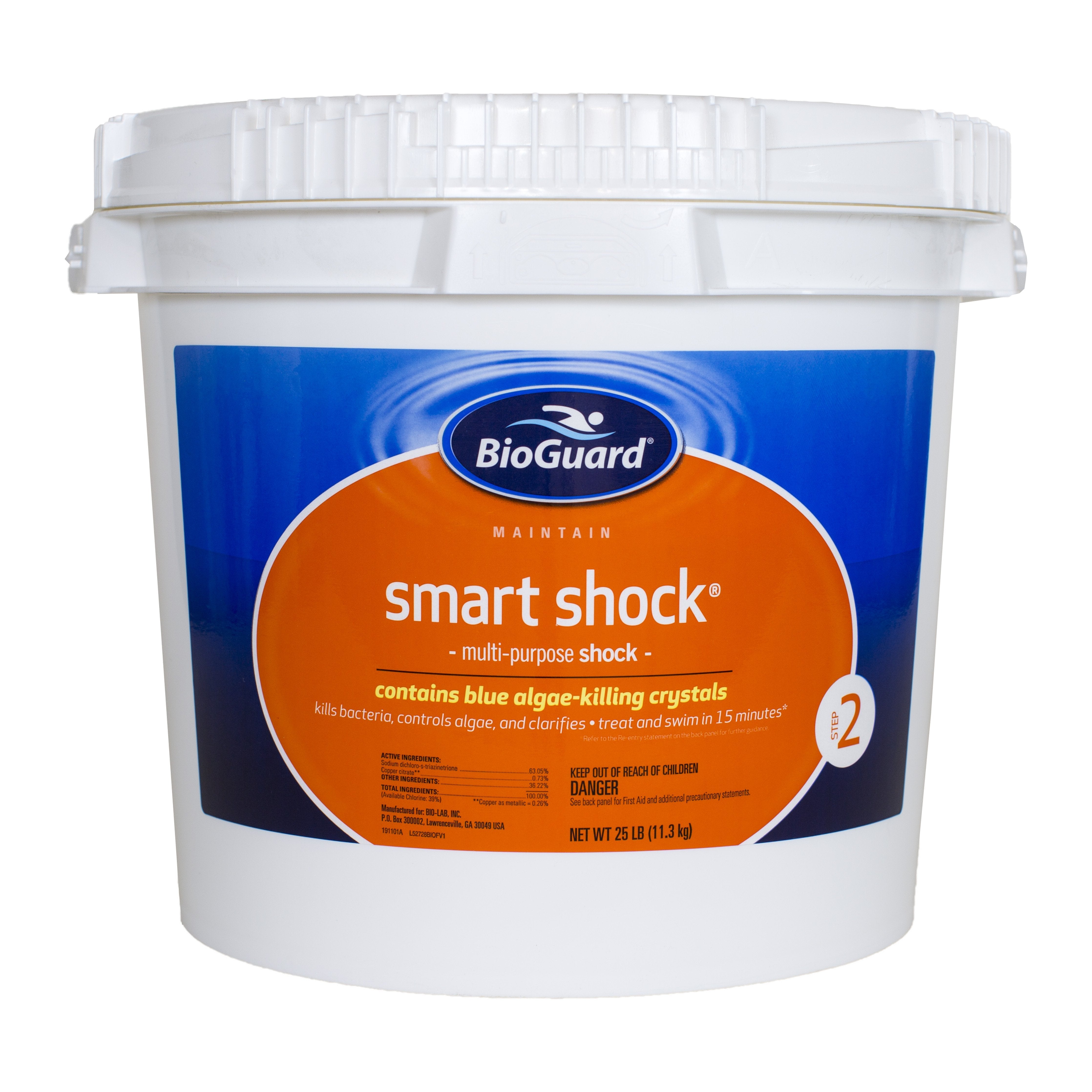 BioGuard Smart Shock Multi-Functional Pool Water Treatment with Algae-Fighting Crystals