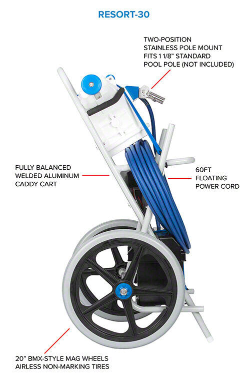 Hammerhead Resort Vacuum With 30 Inch Head 60 Foot Cord