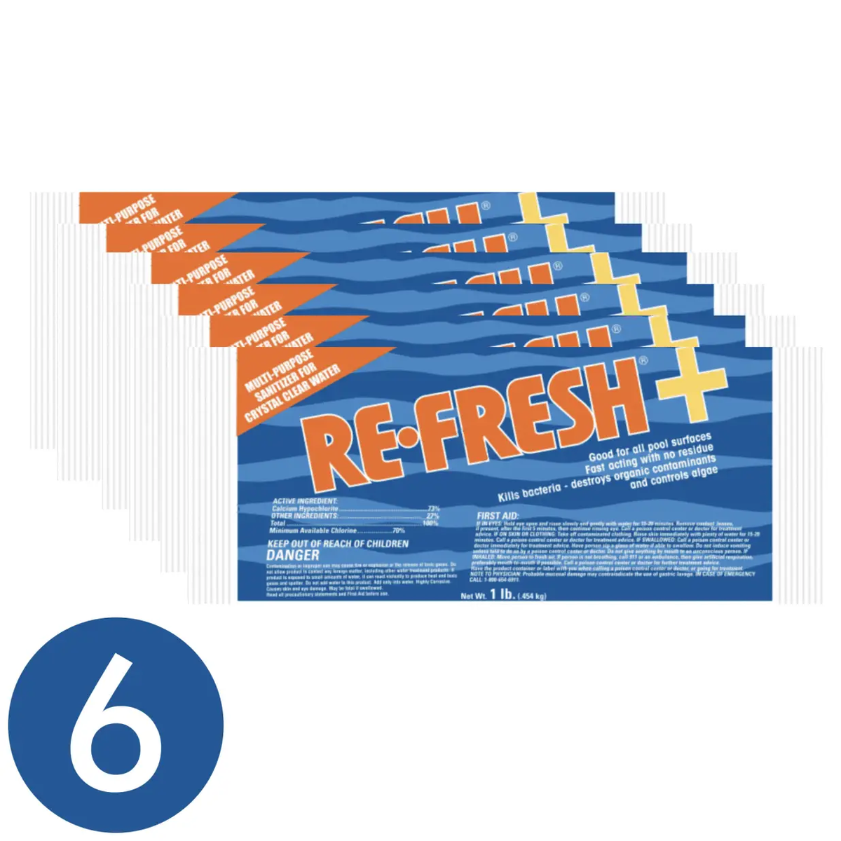 Refresh-Plus 73% Shock 6 lbs by Duckies Pool Supply