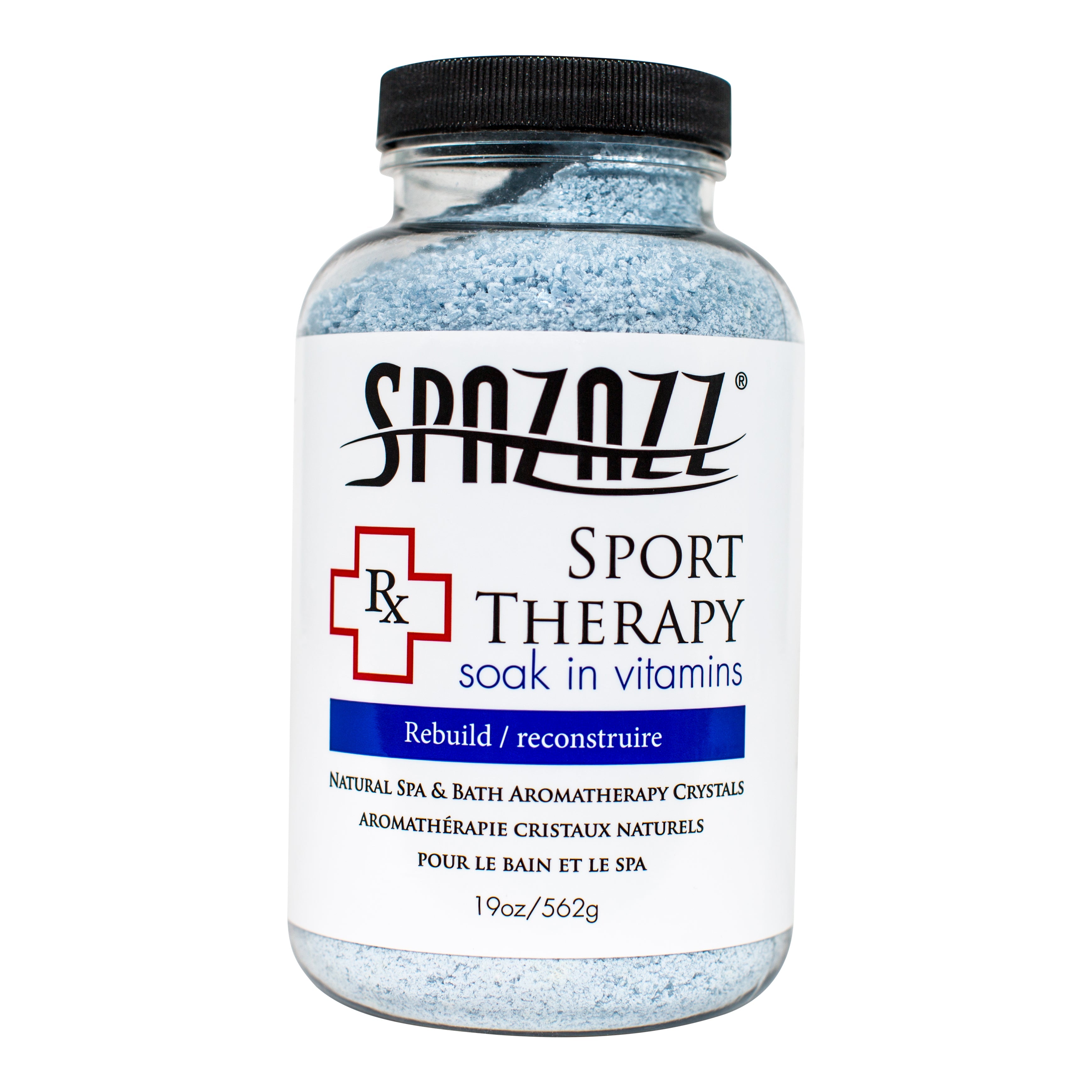 Spazazz RX Sports Therapy Rebuild Crystals for Muscle Relaxation and Aches Relief