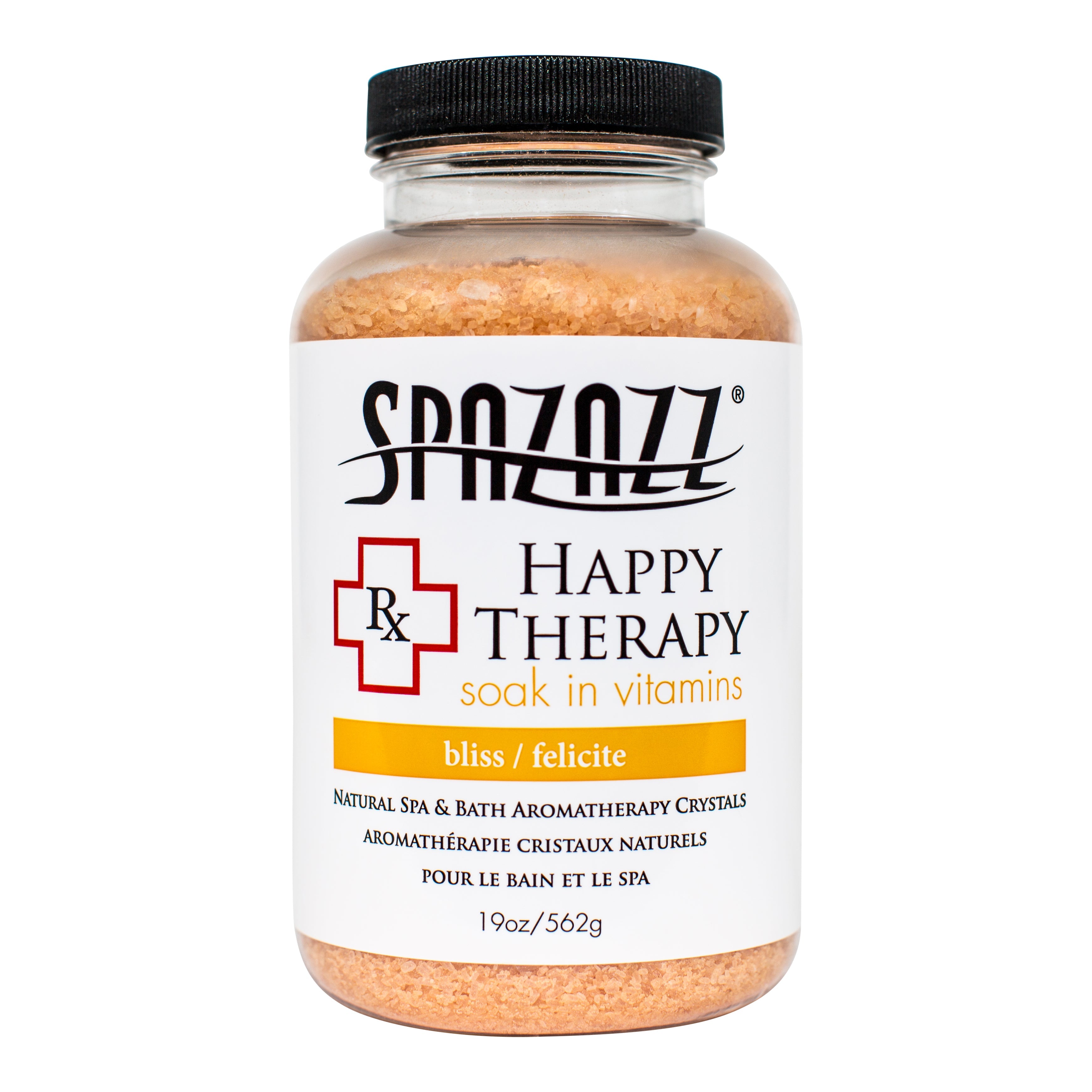 Spazazz RX Happy Therapy Bliss Crystals for Soothing Muscle Relaxation and Aromatherapy