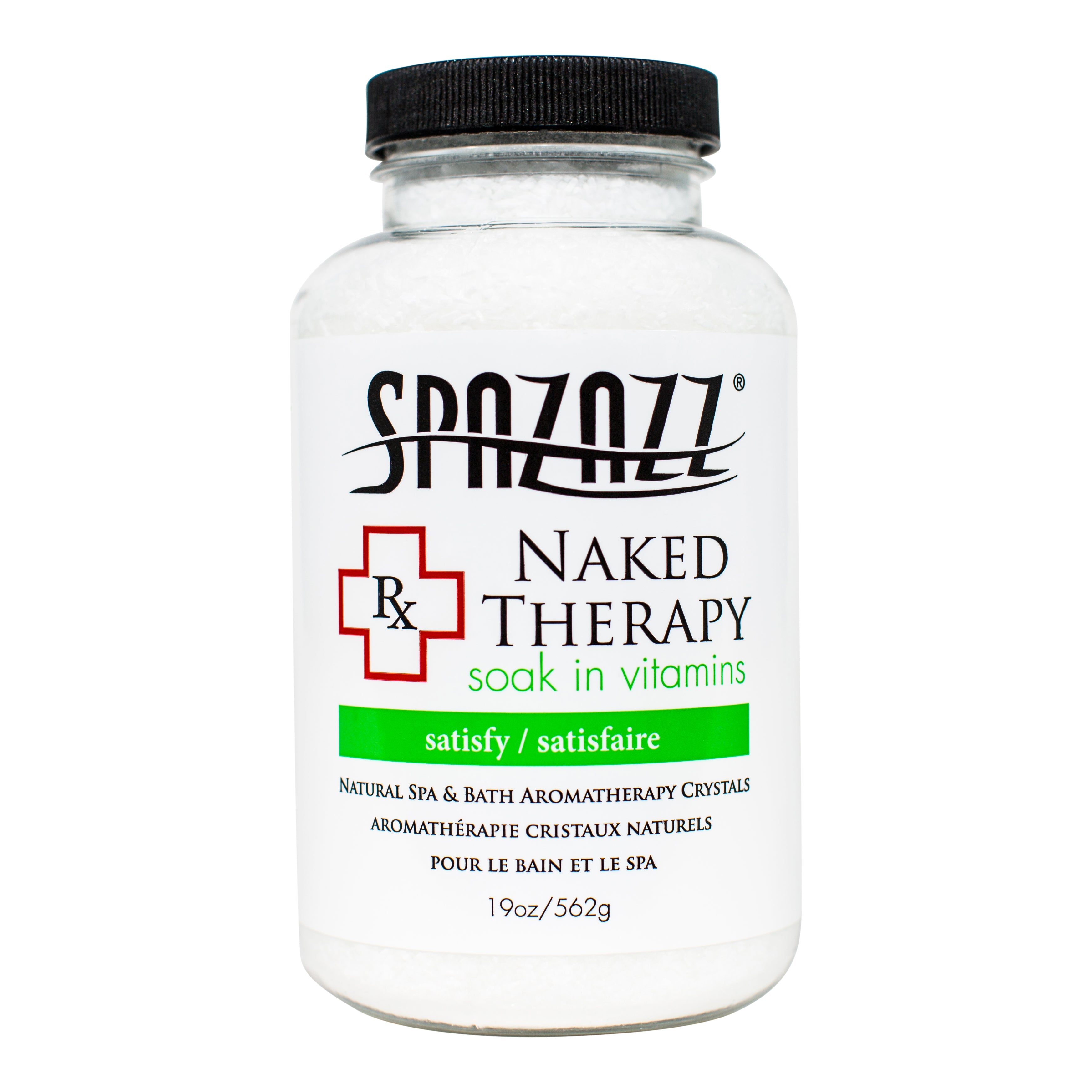 Spazazz RX Naked Therapy Satisfy Crystals for Muscle Relaxation and Soothing Aromatherapy