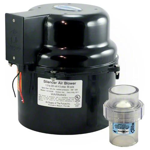 Silencer Air Blower 1 Horsepower - 240 Volts - With Toggle Switch by Air Supply of the Future