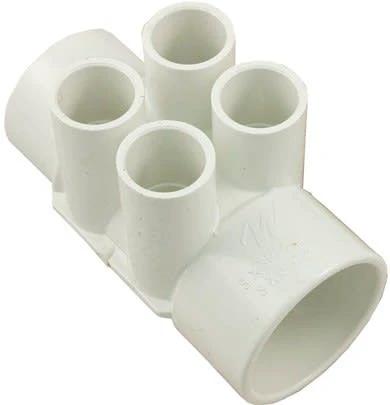 Waterway Manifold 2" Slip X 2" Spg, (4) X .75" Slip Ports, 672-4200 by Waterway
