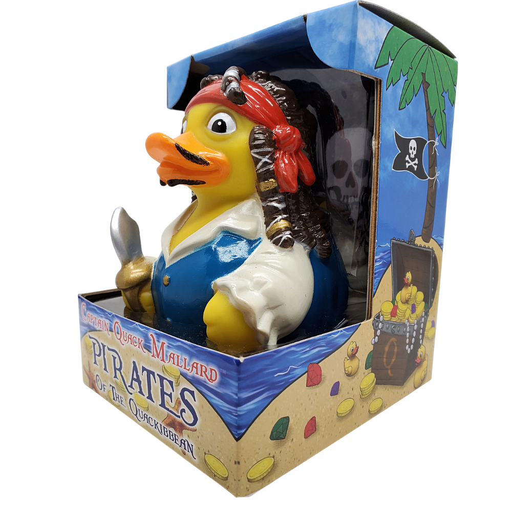 Captain Quack Mallard Pirate of the Quackibeean CelebriDucks Rubber Duck