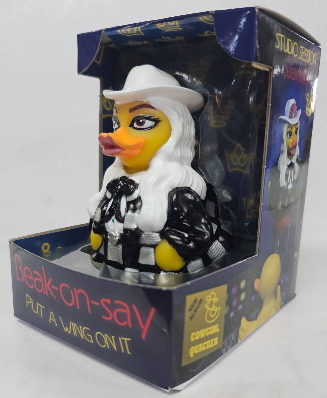 Beak on Say Put a Wing on It Celebrity Rubber Duck Collectible