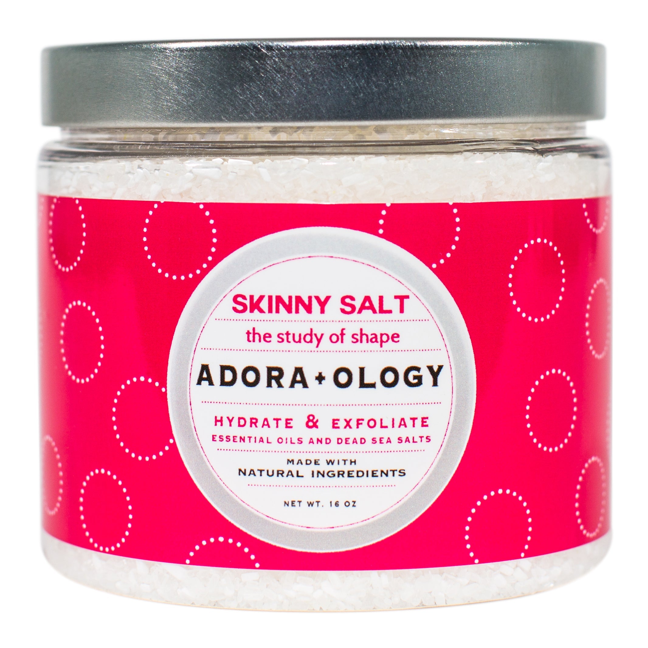 Spazazz Adoraology Hydrate and Exfoliate Dead Sea Salt Crystals for Muscle Inflammation Relief