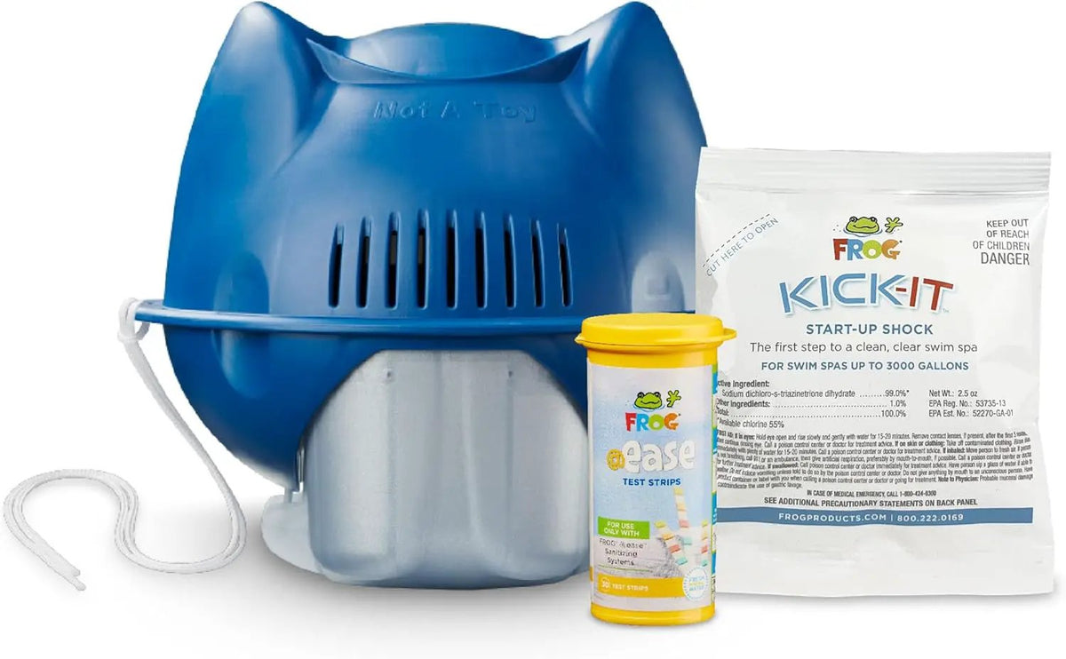 King Technology Inc. 01-14-3292 FROG @ease Sanitizing System for Swim Spas (Now with Kick-It Start-Up Shock) by Duckies Pool Supply