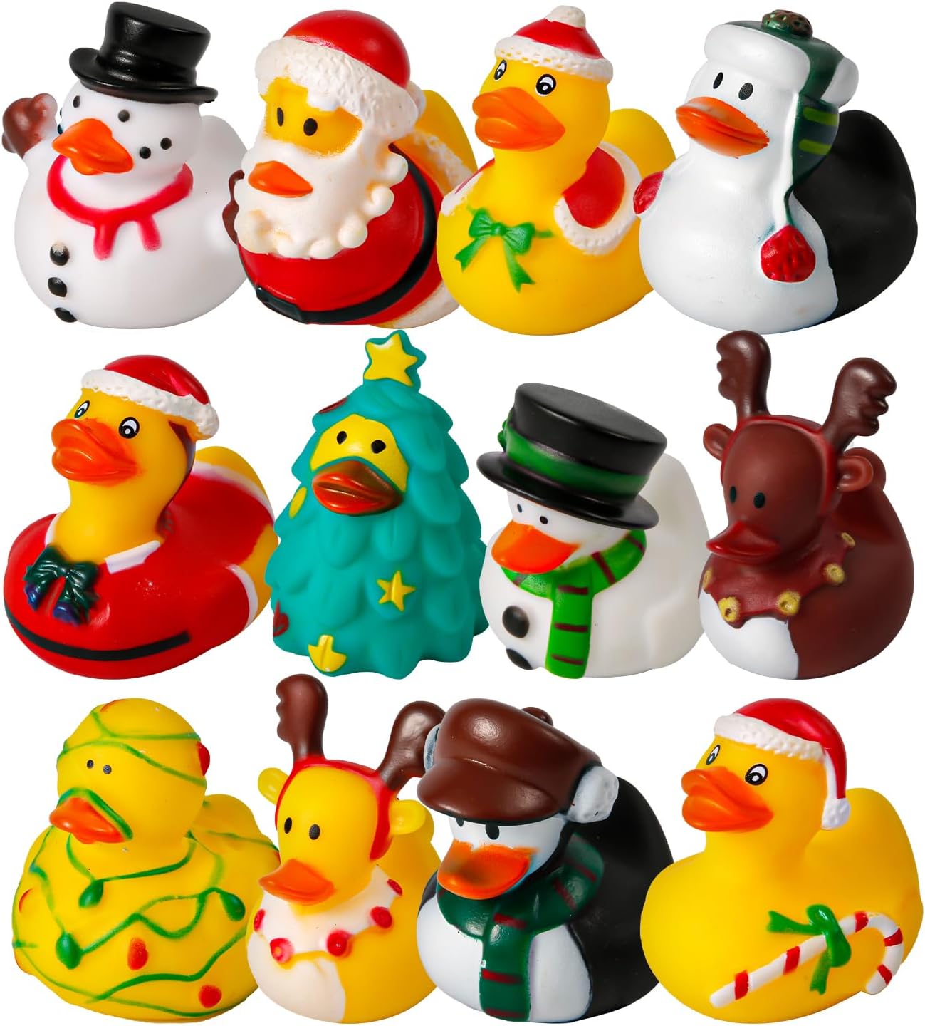 Random Assortment Rubber Ducks Set For Bath Time Fun