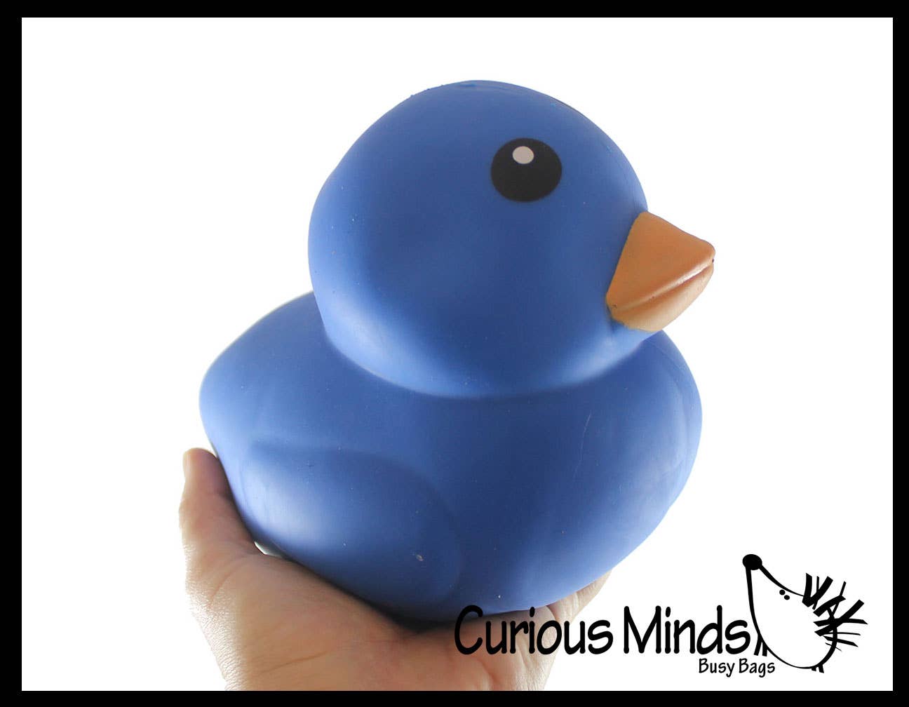 Jumbo Ducky Stress Toy Filled With Doh In Bright Colors